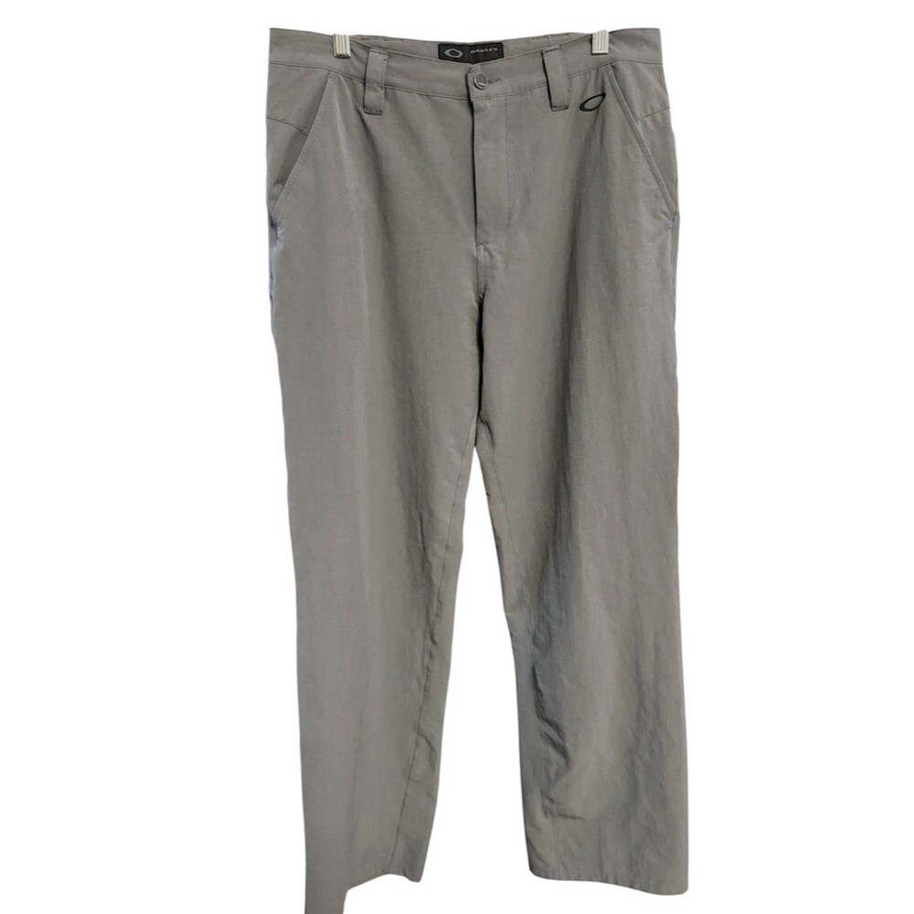 Oakley Vintage Men's Straight Golf Performance Pants Size 34 x 31 Gray